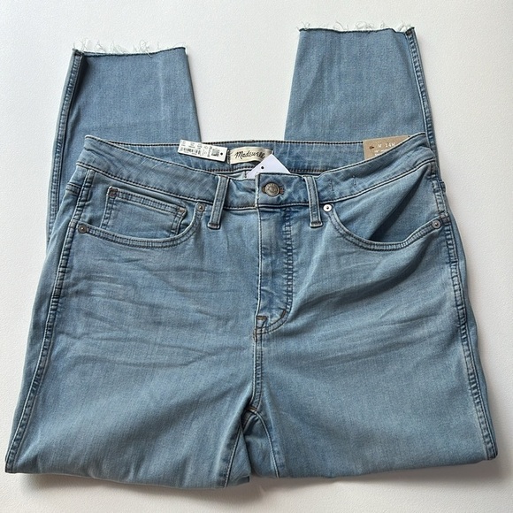 MadeWell jeans women Plus 10" High-Rise Skinny Crop in Charlemont Wash - Picture 6 of 10